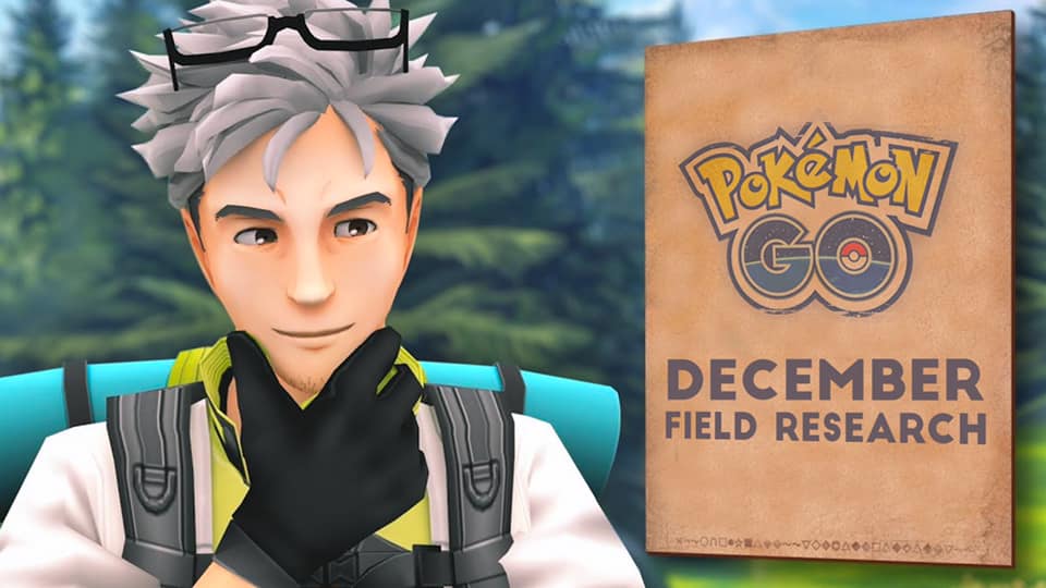 Pokémon Go December Field Research tasks and their rewards