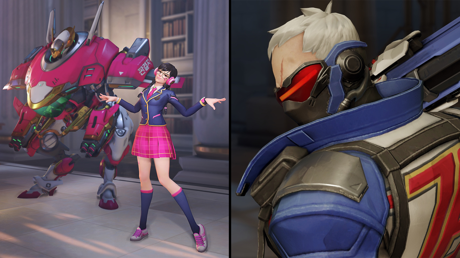Dva and soldier 76