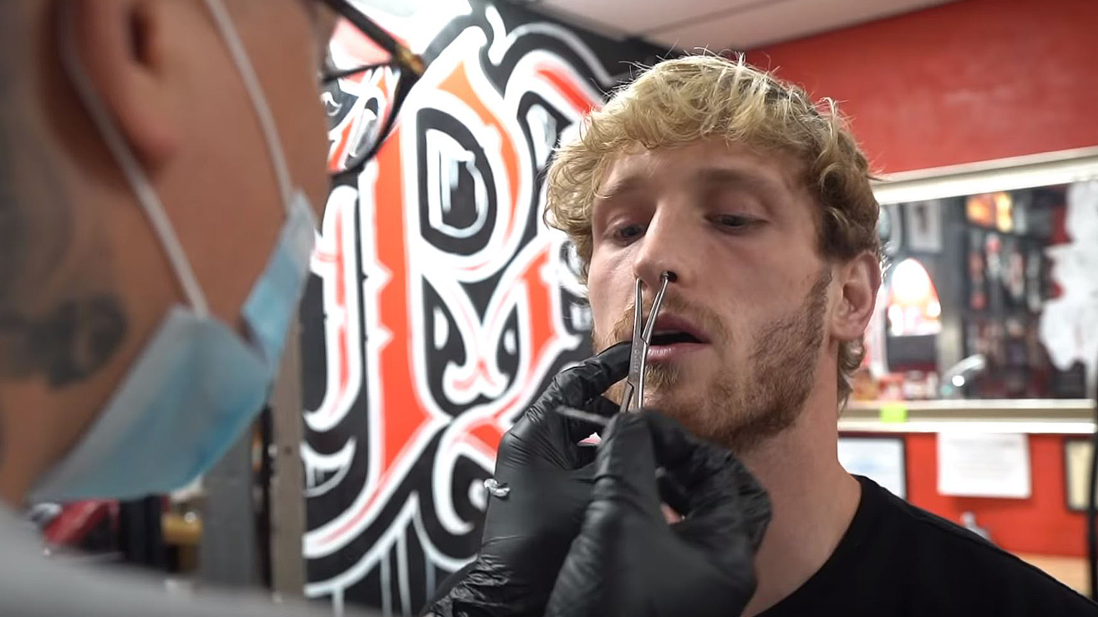 Logan Paul’s nose piercing goes horribly wrong Dexerto