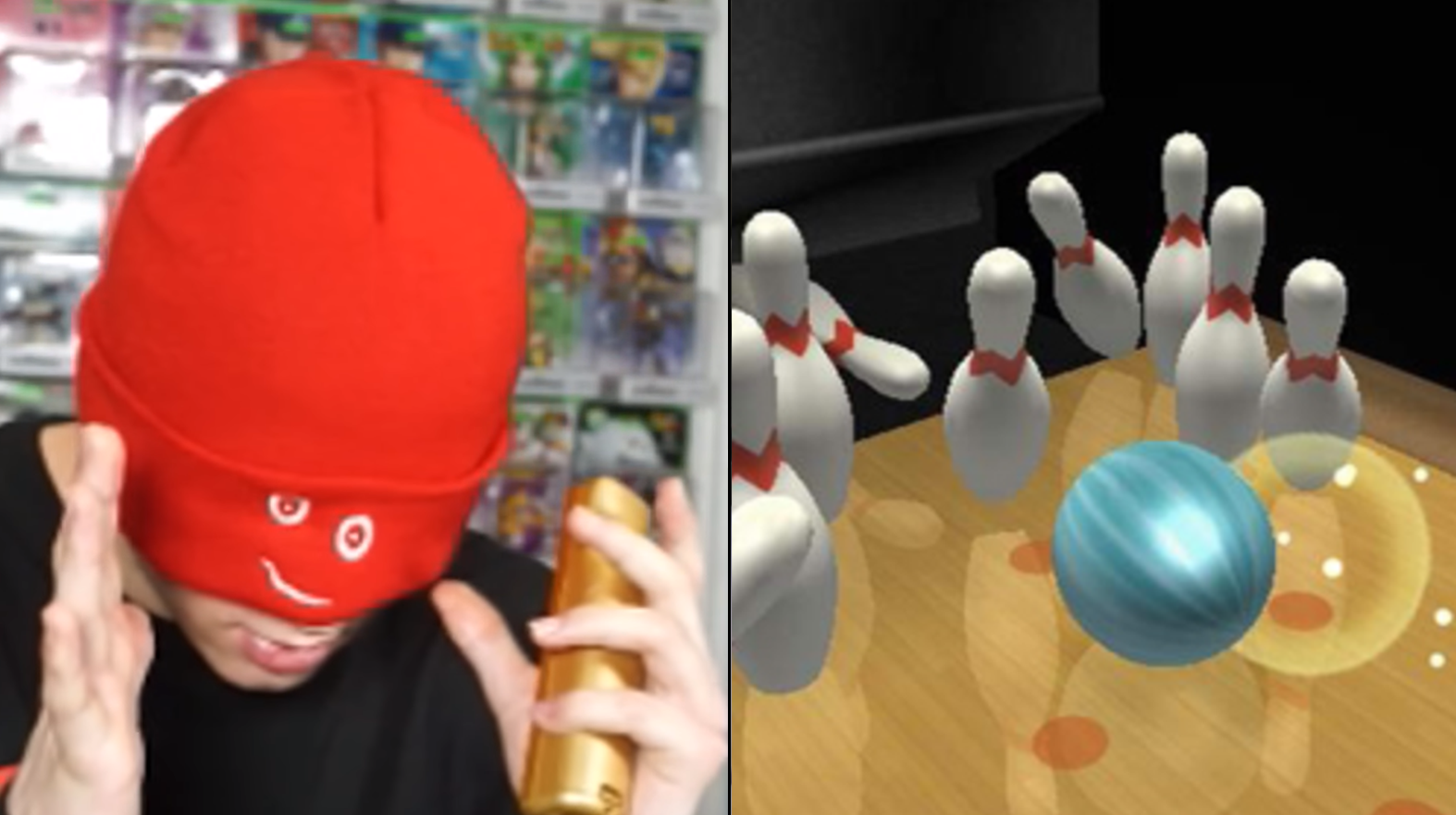 Twitch streamer left stunned after perfect blindfolded Wii bowling game