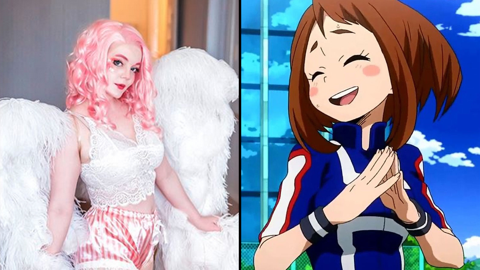 My Hero Academia cosplayer floats into action as Ochako Uruaraka - Dexerto