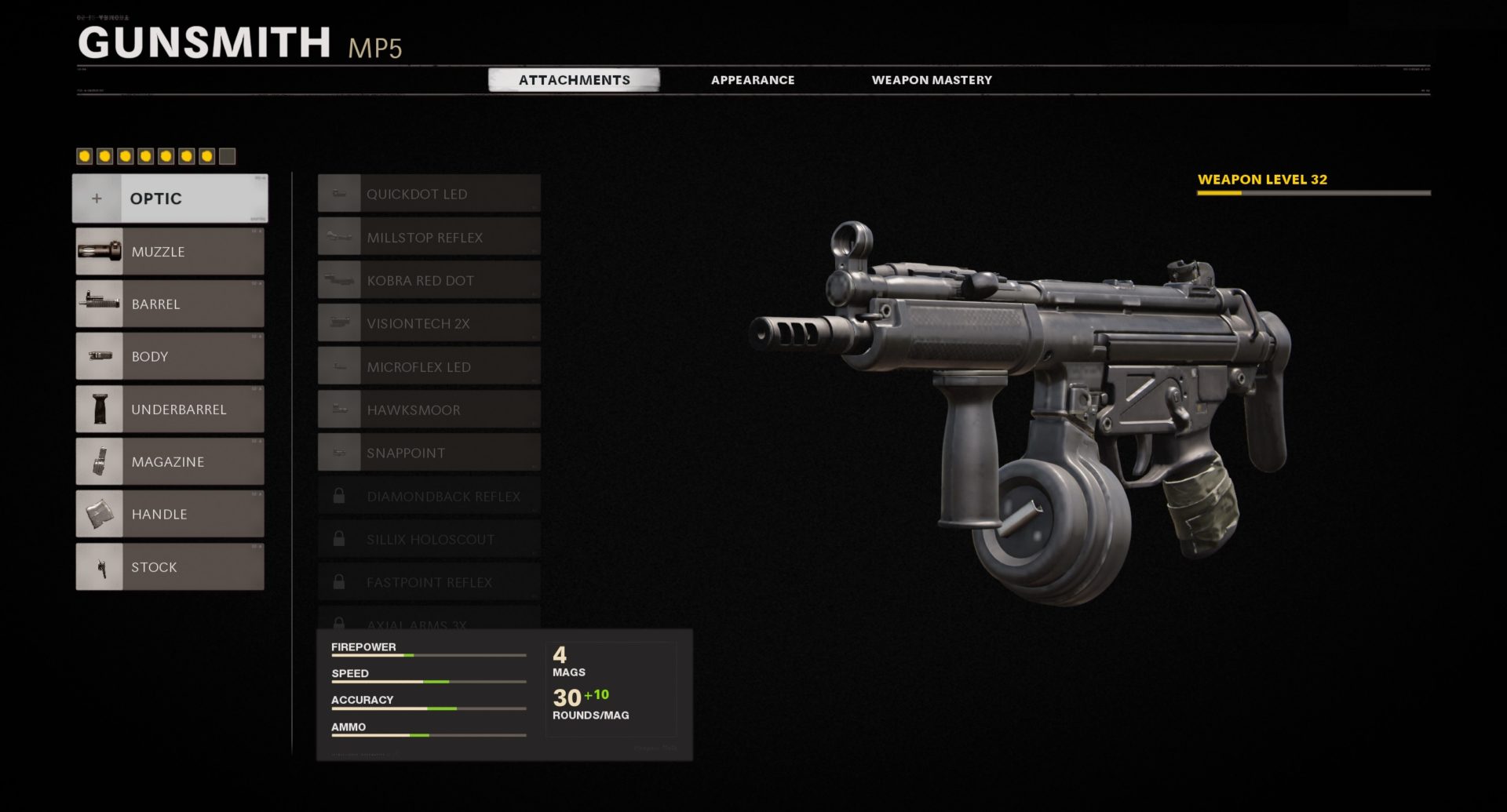 Obraz pokazujący Black Ops Cold War MP5 MP5 w The Gunsmith