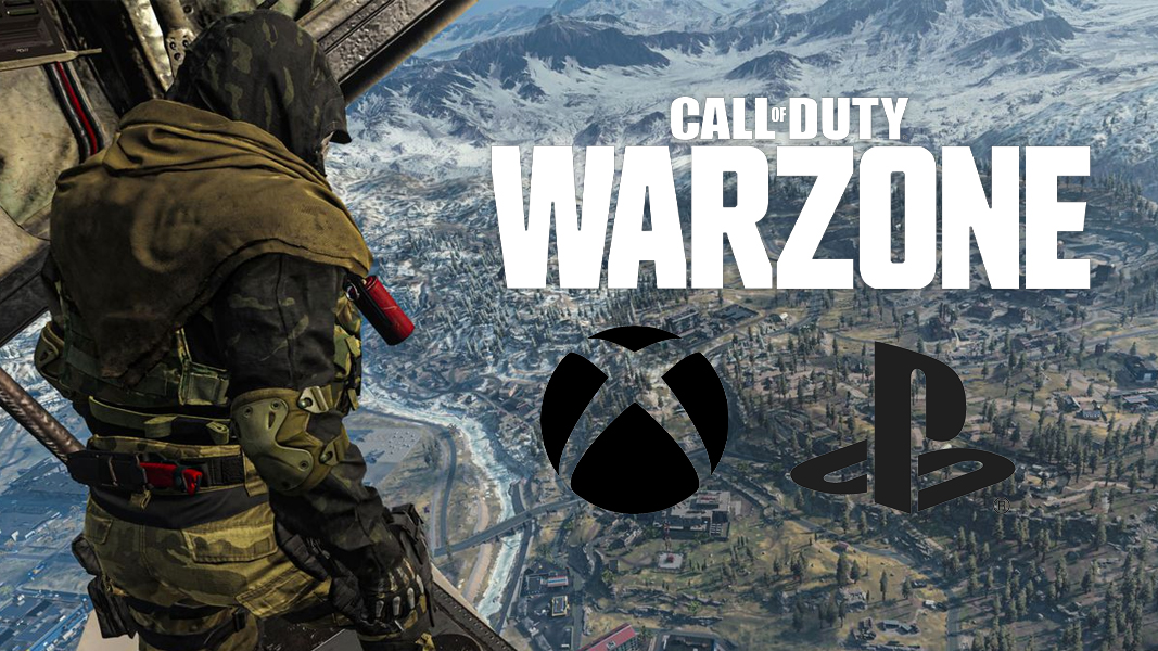 Изображение на Warzone с лого на PS и Xbox