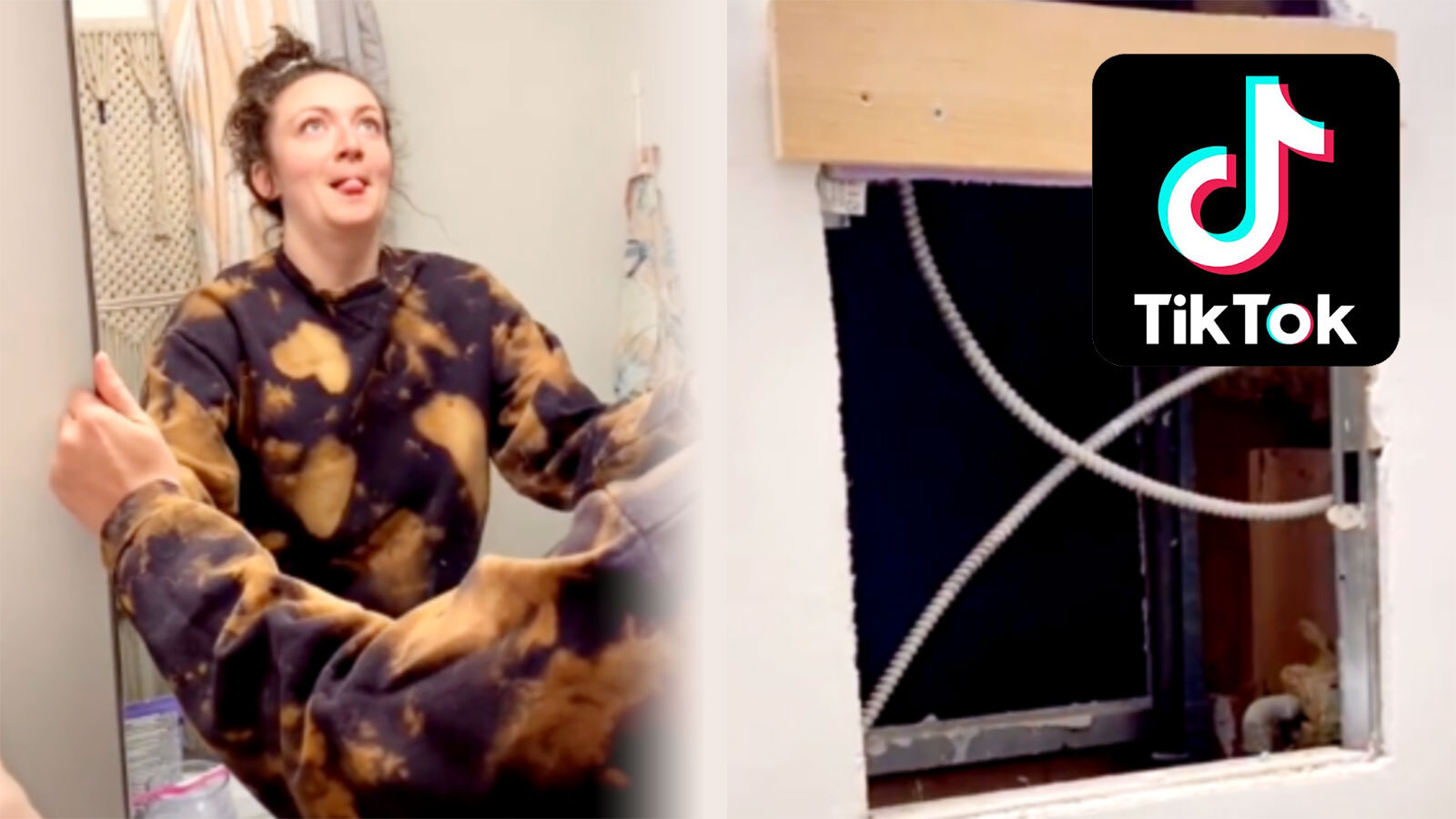 TikToker uncovers entire NYC apartment behind her mirror Dexerto