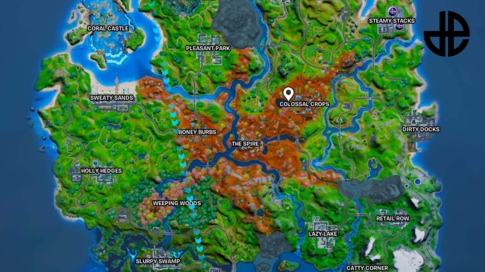 Fortnite Map All Map Changes In Season 6 Pois And Locations Dexerto