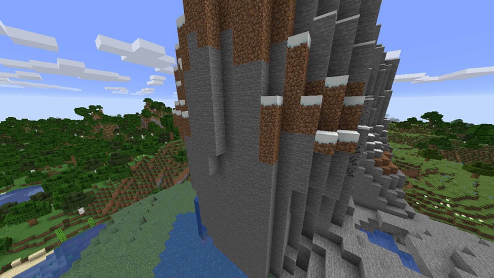 Et billede af sten i Minecraft, der bruges til at bygge slotte