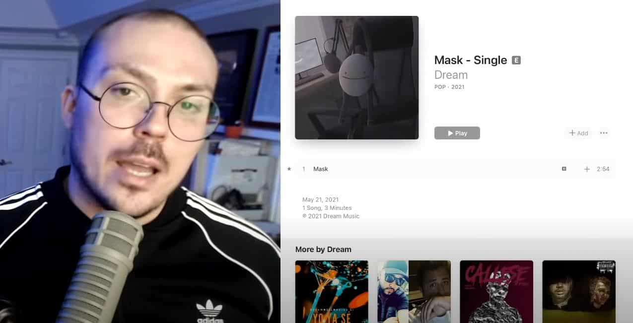 Anthony Fantano reviews Dream's new 'Mask' song: “It's like