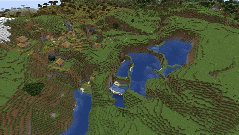 Wielopoziomowe jeziora Minecraft World nasiona najlepsze nasiona Minecraft 2023