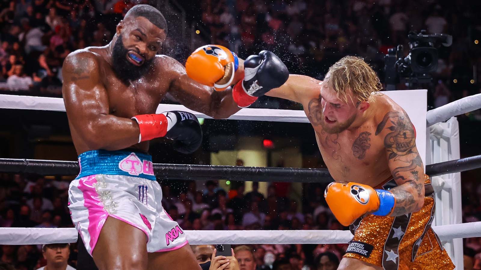 Jake Paul remains undefeated after beating Tyron Woodley Replay and recap