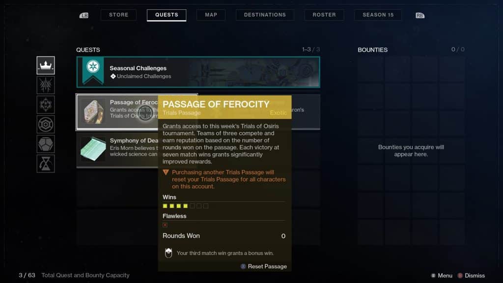 Destiny 2 prove di Osiris Saint 14 Schermata del fornitore 2