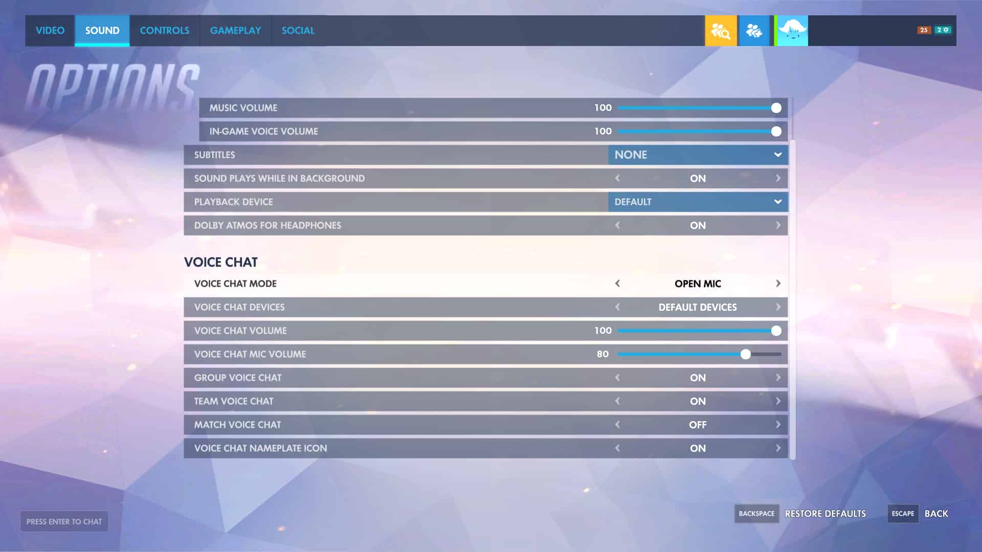 Blizzard social voice chat not connecting