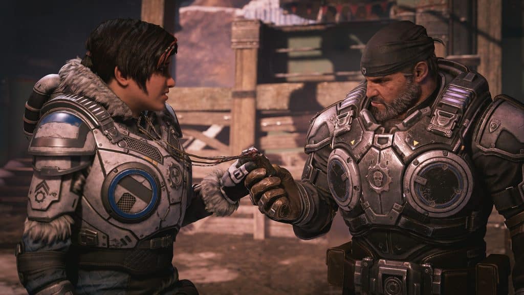 Gears 5屏幕截圖顯示Kait和Marcus