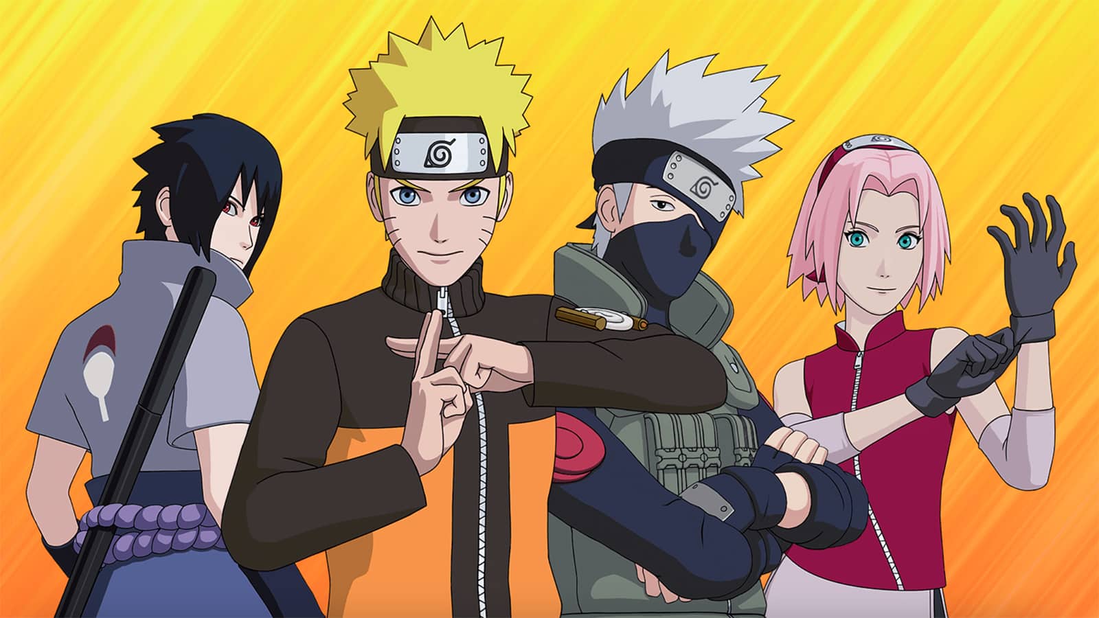 Kanca Naruto lan kanca sing tampil ing Fortnite kanggo tantangan Nindo