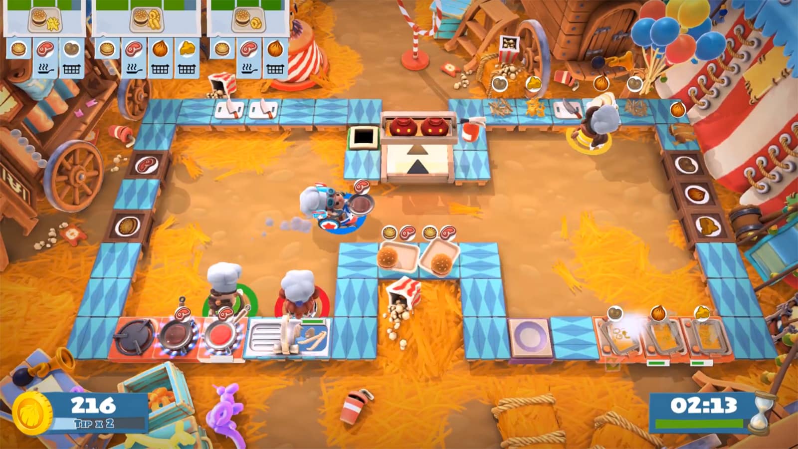 Екранна снимка от партийната игра преодоля 2 на Switch