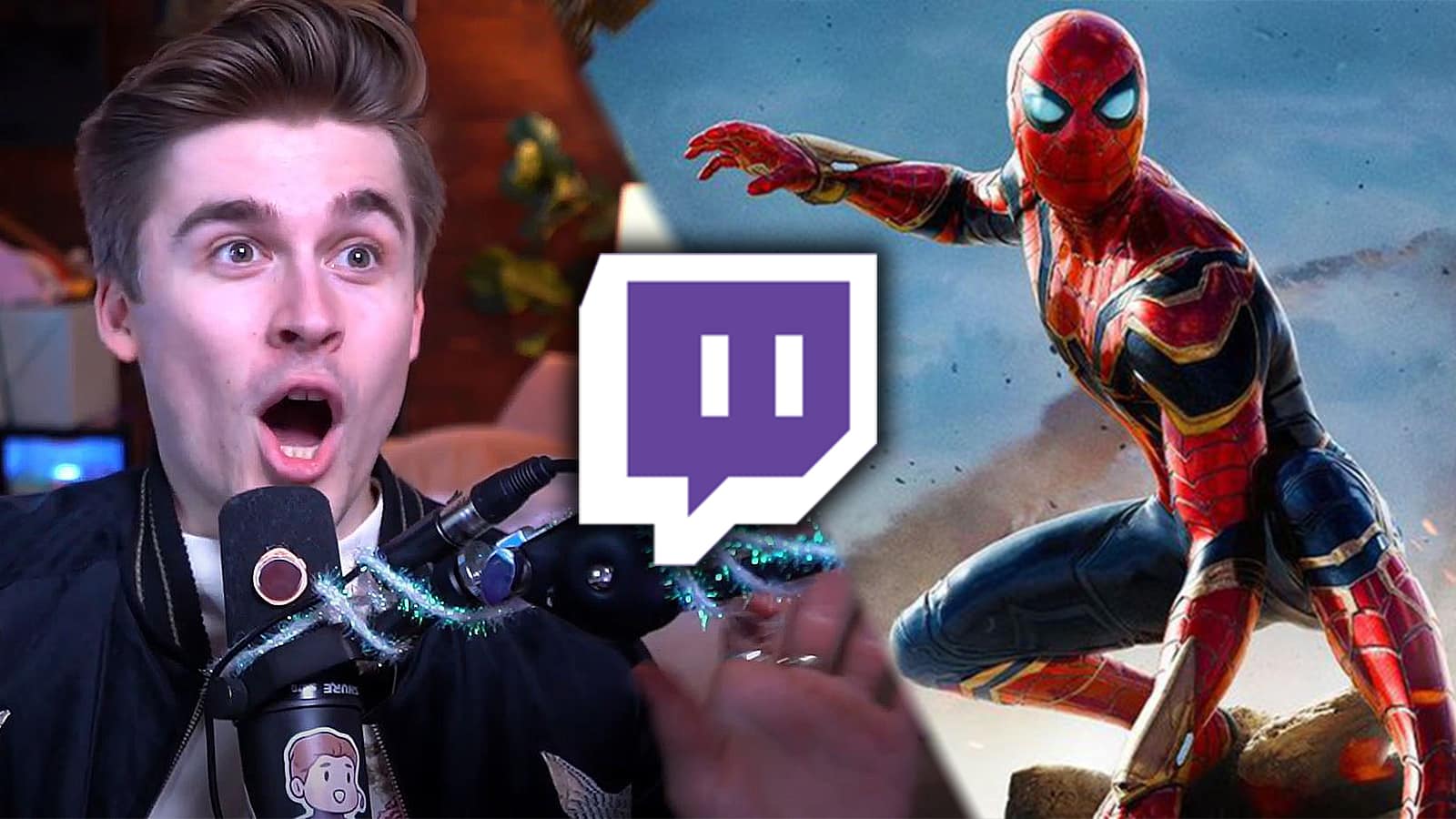 Ludwig shocked after discovering all of Spider-Man No Way Home on Twitch as VOD