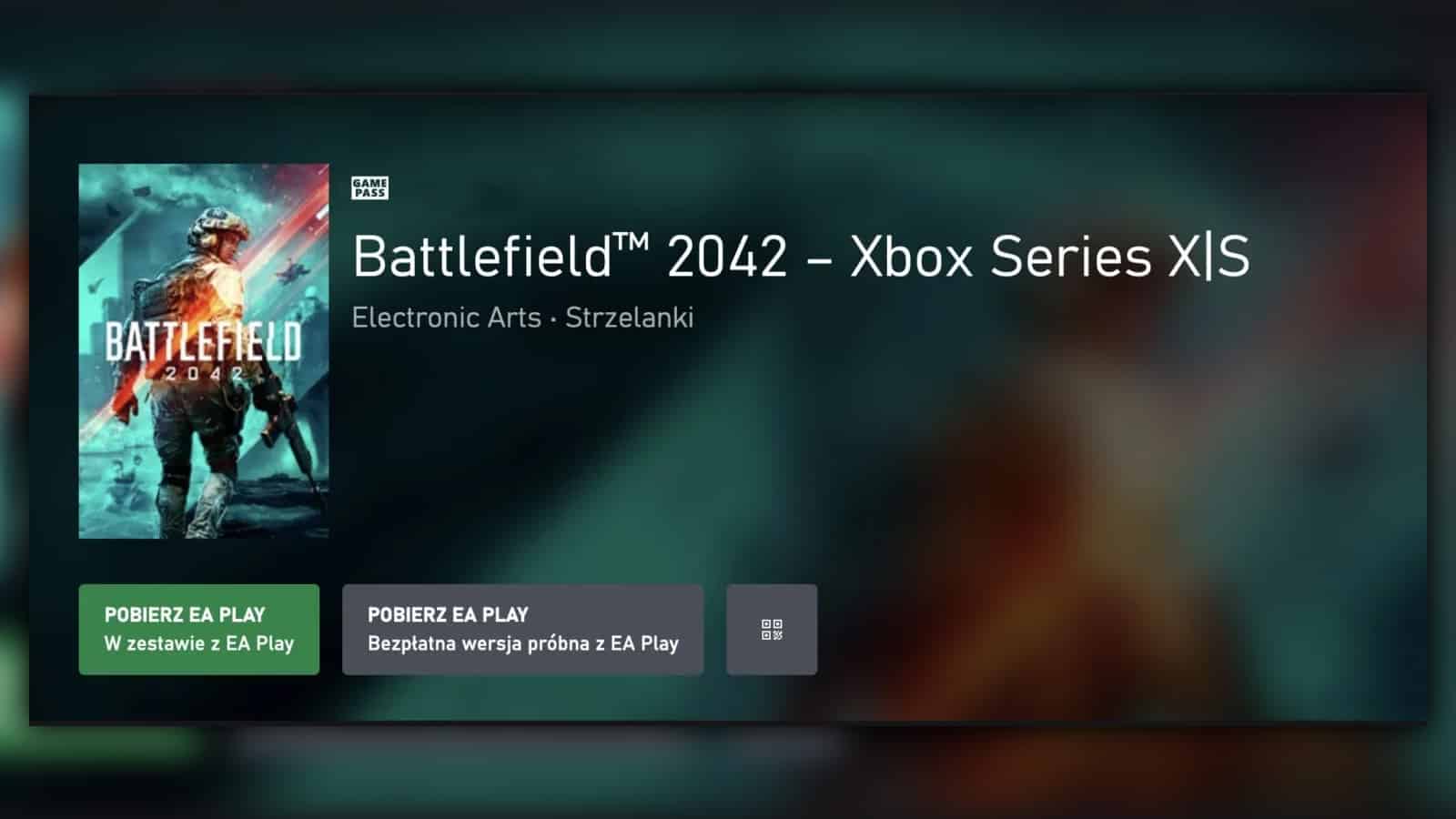 صورة لـ Battlefield 2042 على تمريرة لعبة Xbox