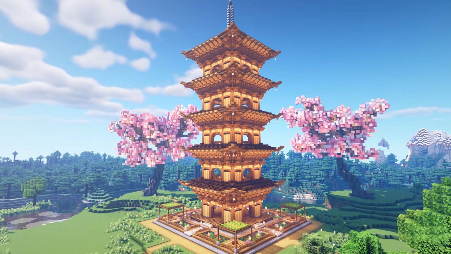 Japońska Minecraft Mansion