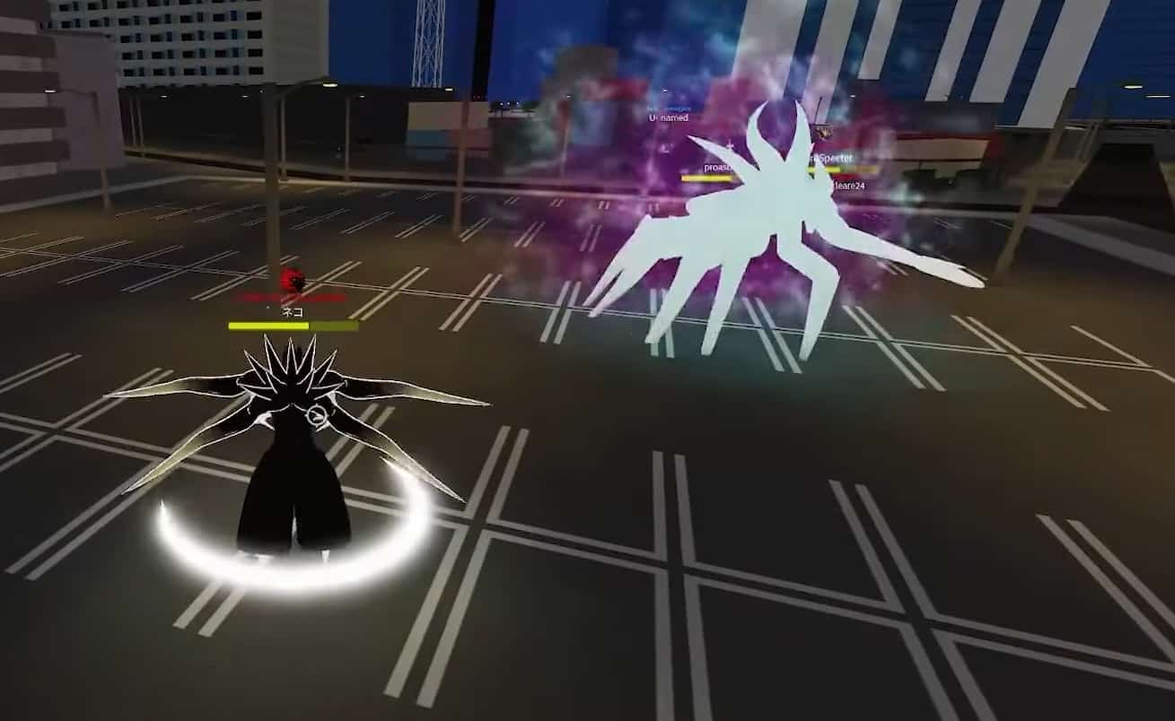 Captura de tela de uma luta em ghouls no Roblox