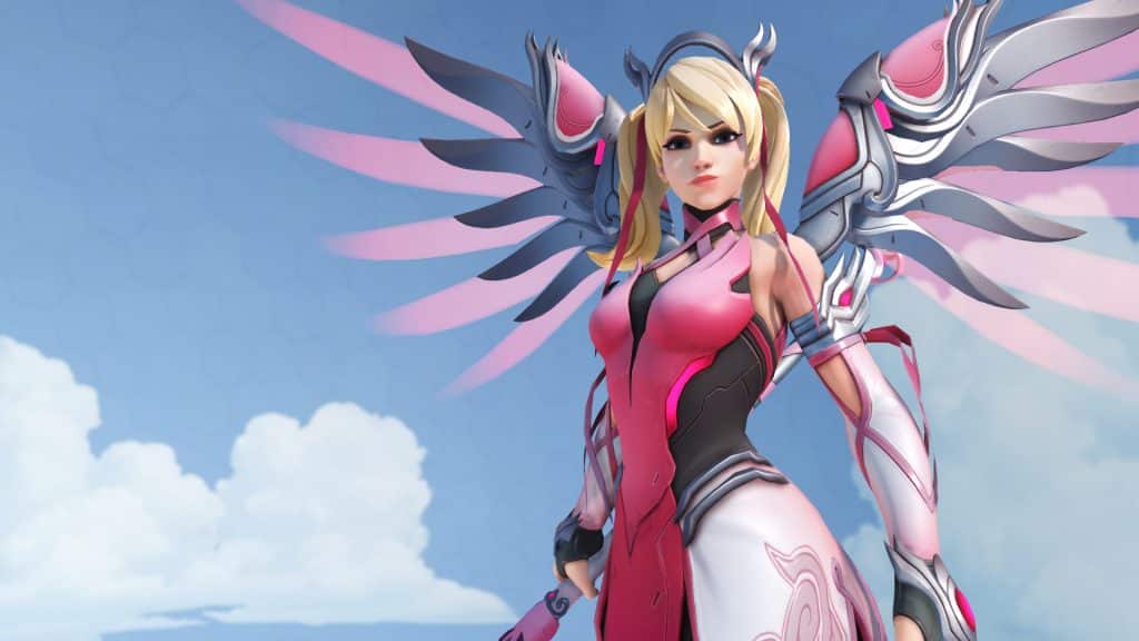 Overwatch Pink Mercy Cáncer de mama Ciudad del cáncer