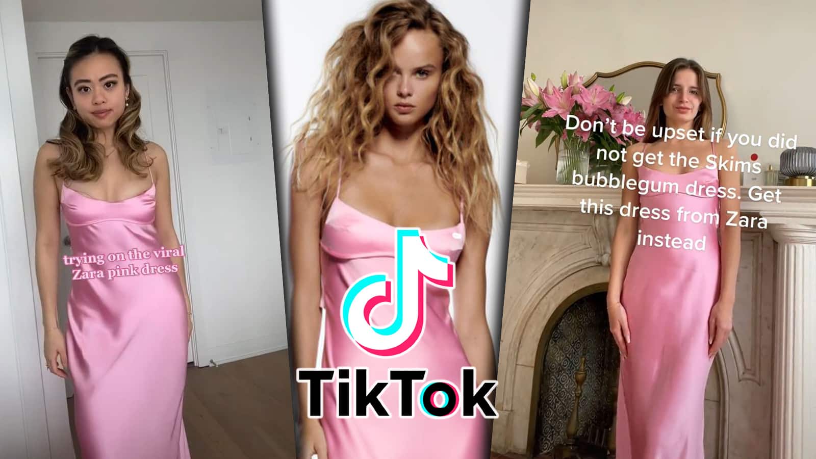 Here's where to buy the pink Zara dress on TikTok