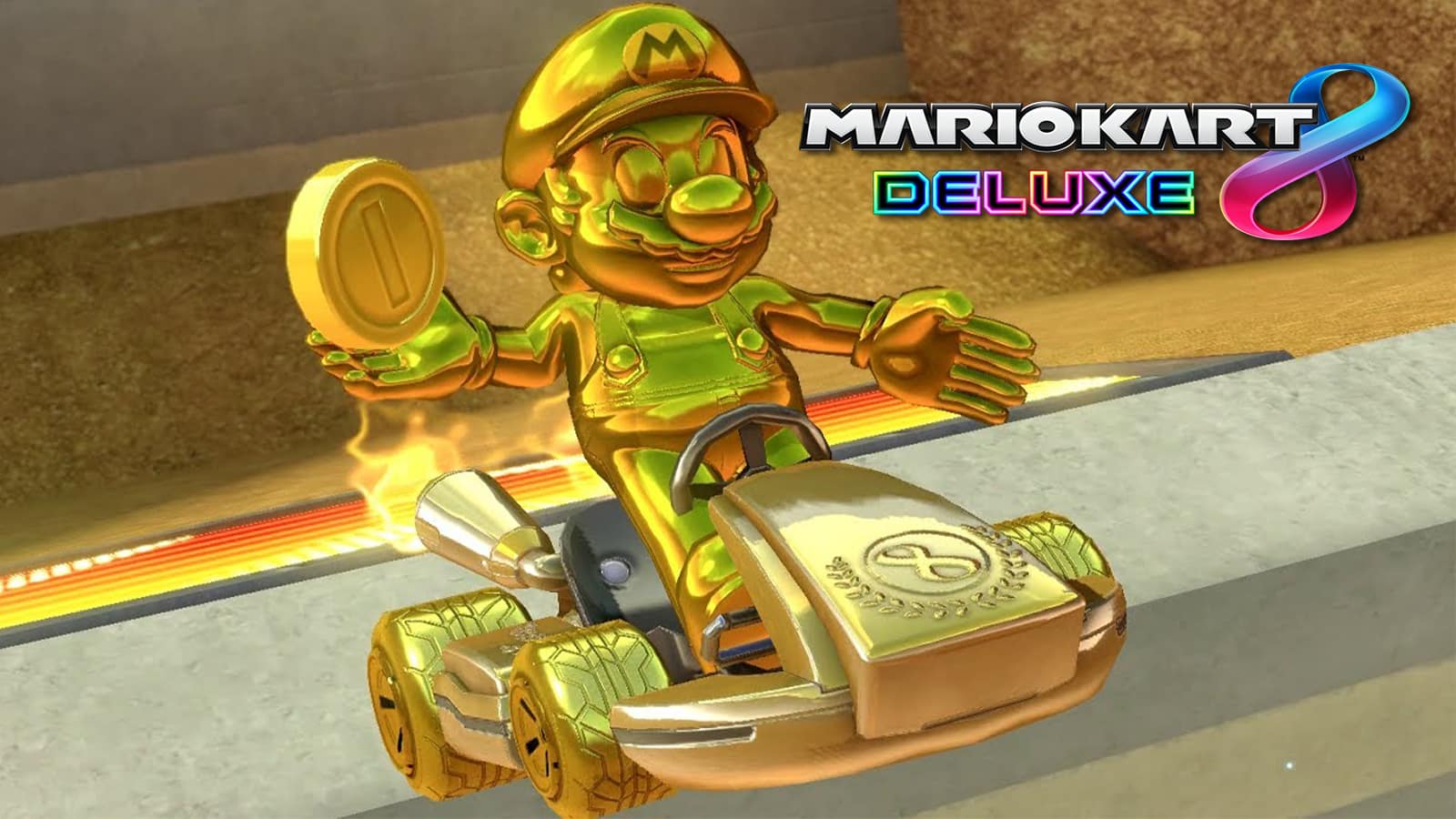 Mario Kart 8 Deluxe Goldauto -Teile