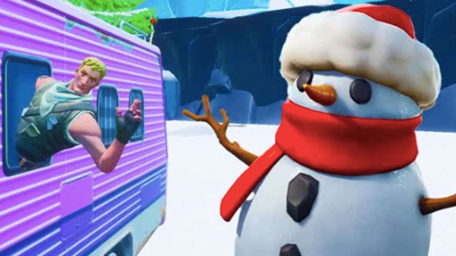 Snowman i Fortnite postać na śniegu