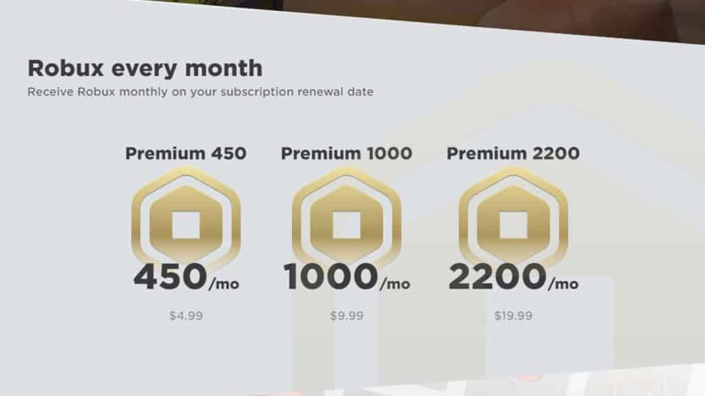 Roblox Premium پاداش بازیکنان با ارز درون بازی هر ماه