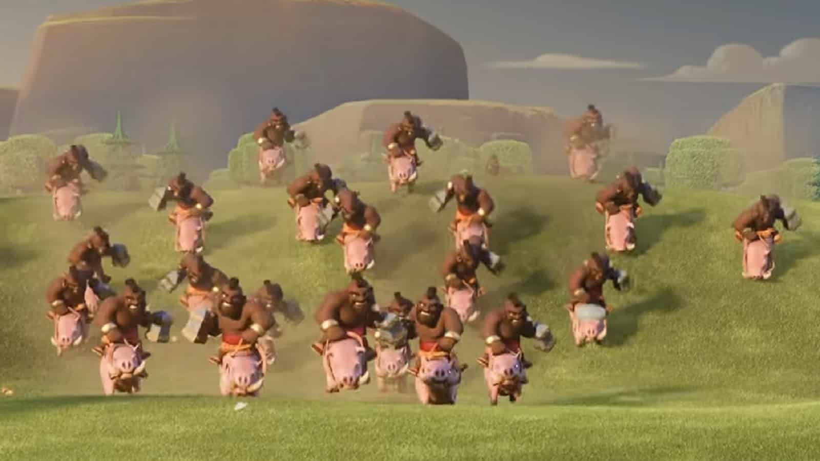 Captura de tela da Hog Riders Cinematic for Clash Royale