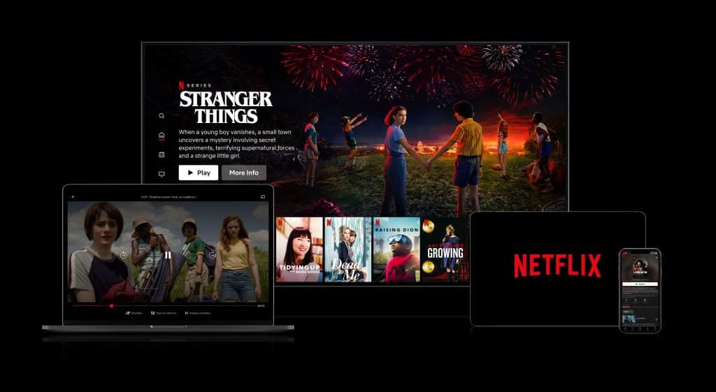 Netflix上的陌生人事物等。