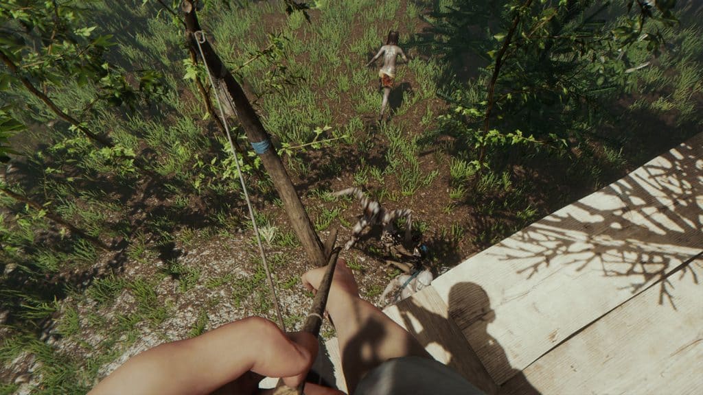 Une capture d'écran en jeu de la forêt