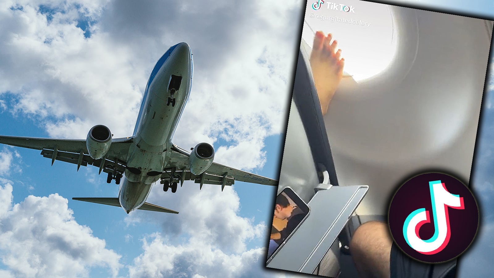 No One Can Figure Out How This Person Closed A Plane Window With Their Foot  In Viral Tiktok - Dexerto