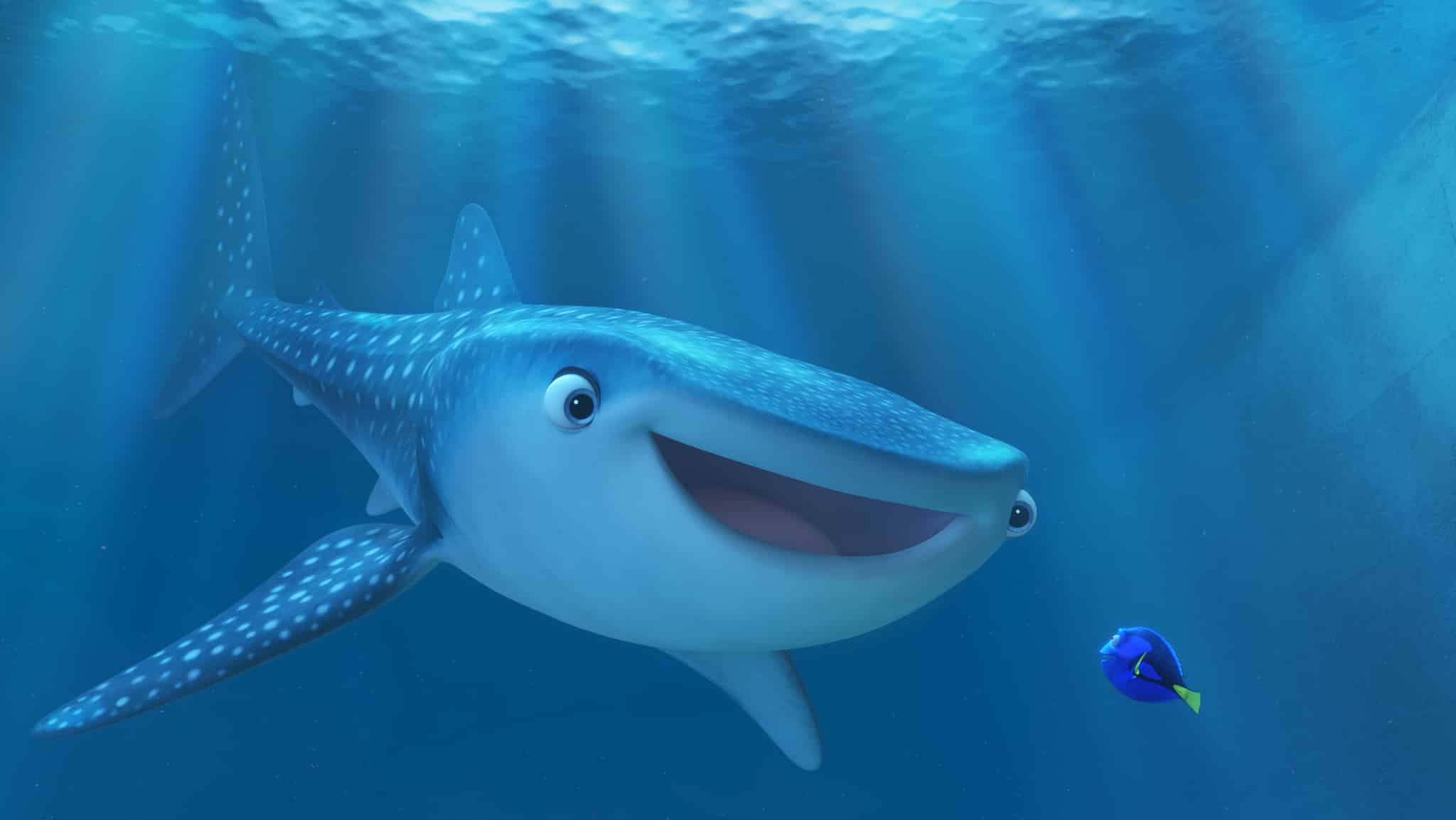 Dory et Destiny the Whale in Disney Pixar