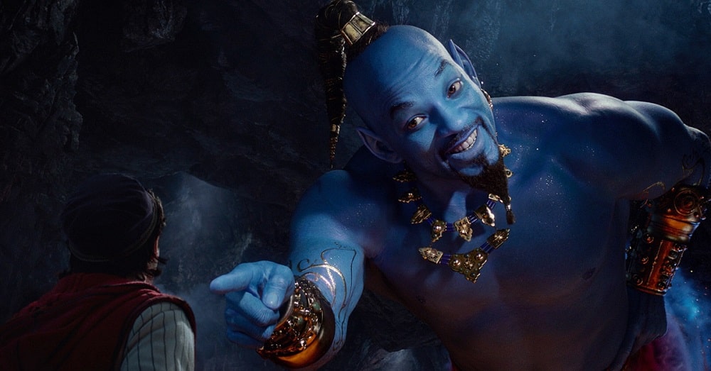 Will Smith jako Blue Genie v roce 2019