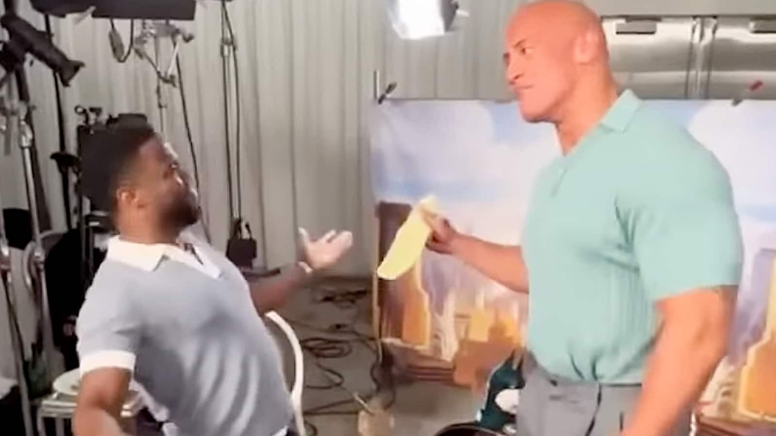 CapCut_the rock and kevin hart get out my video