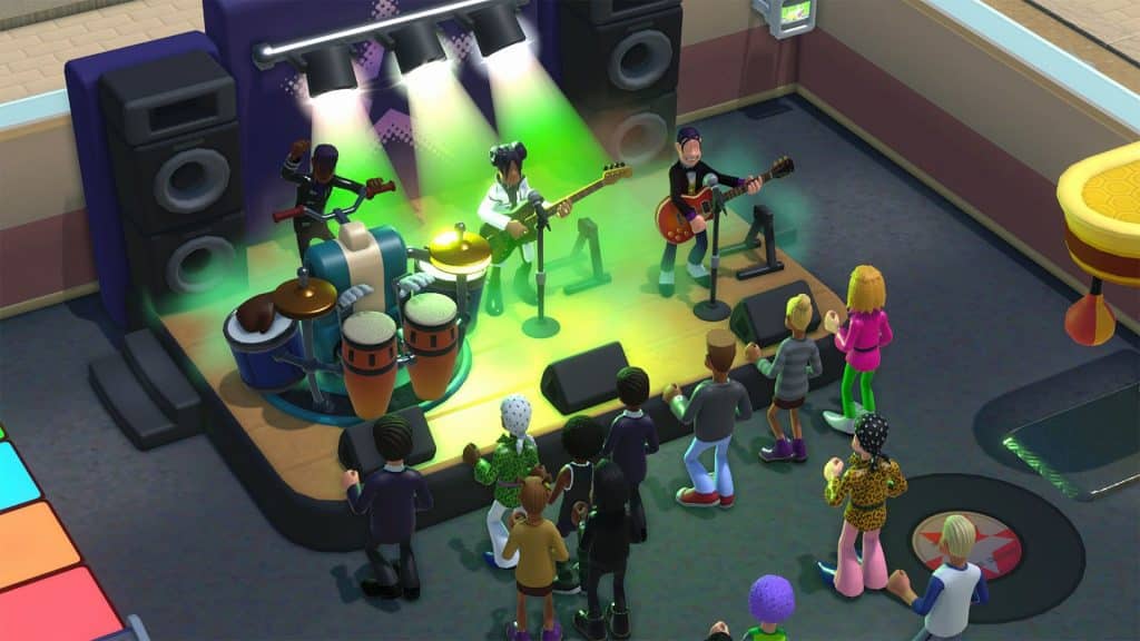 a live music show on the Two Point campus