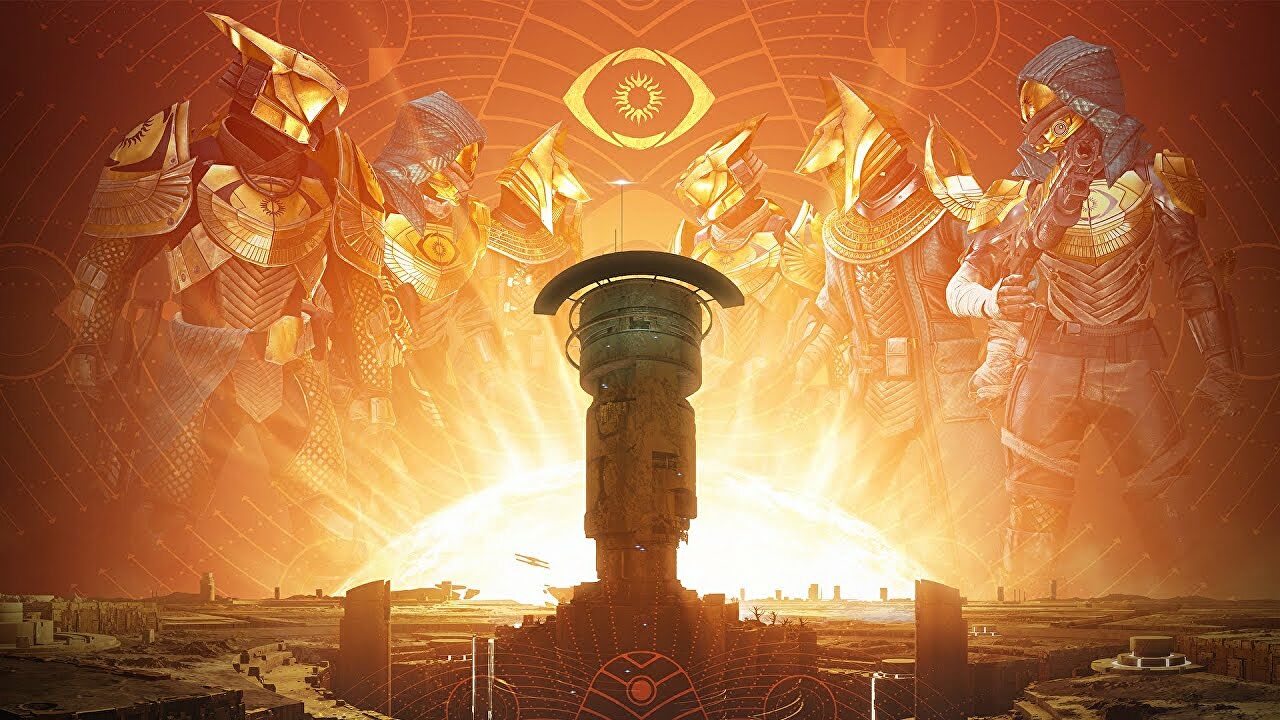 Destiny 2 pacoban karya seni Osiris sing nuduhake wali lan mercusuar ing merkuri