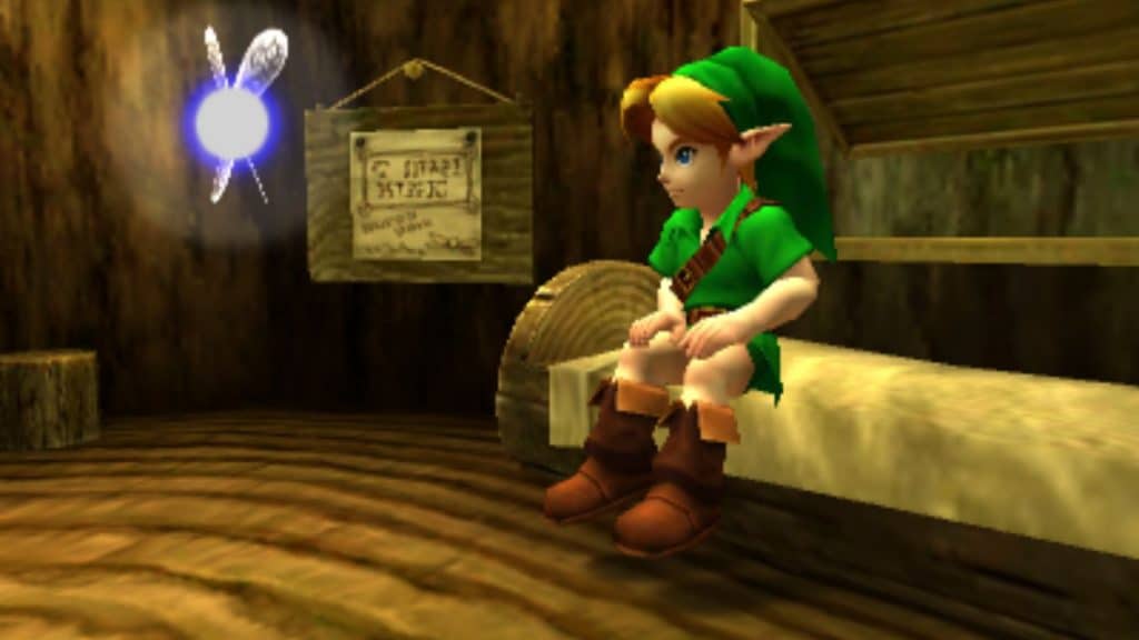 時代Navi和Link的Zelda Ocarina的傳奇
