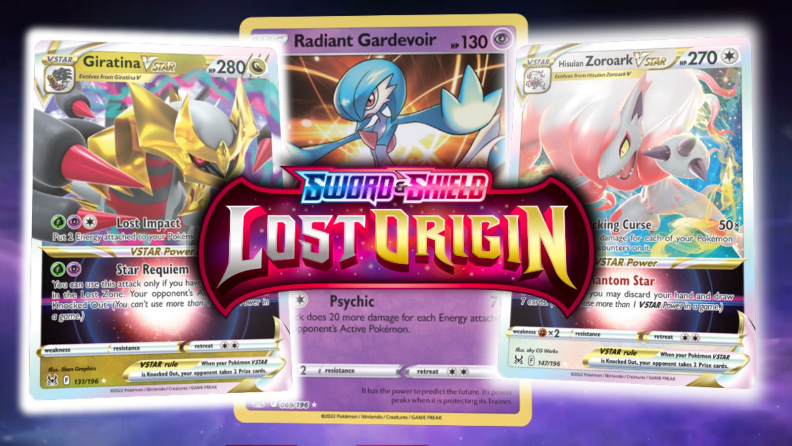 Complete Set of Lost Origin V Cards, 12 Card Lot