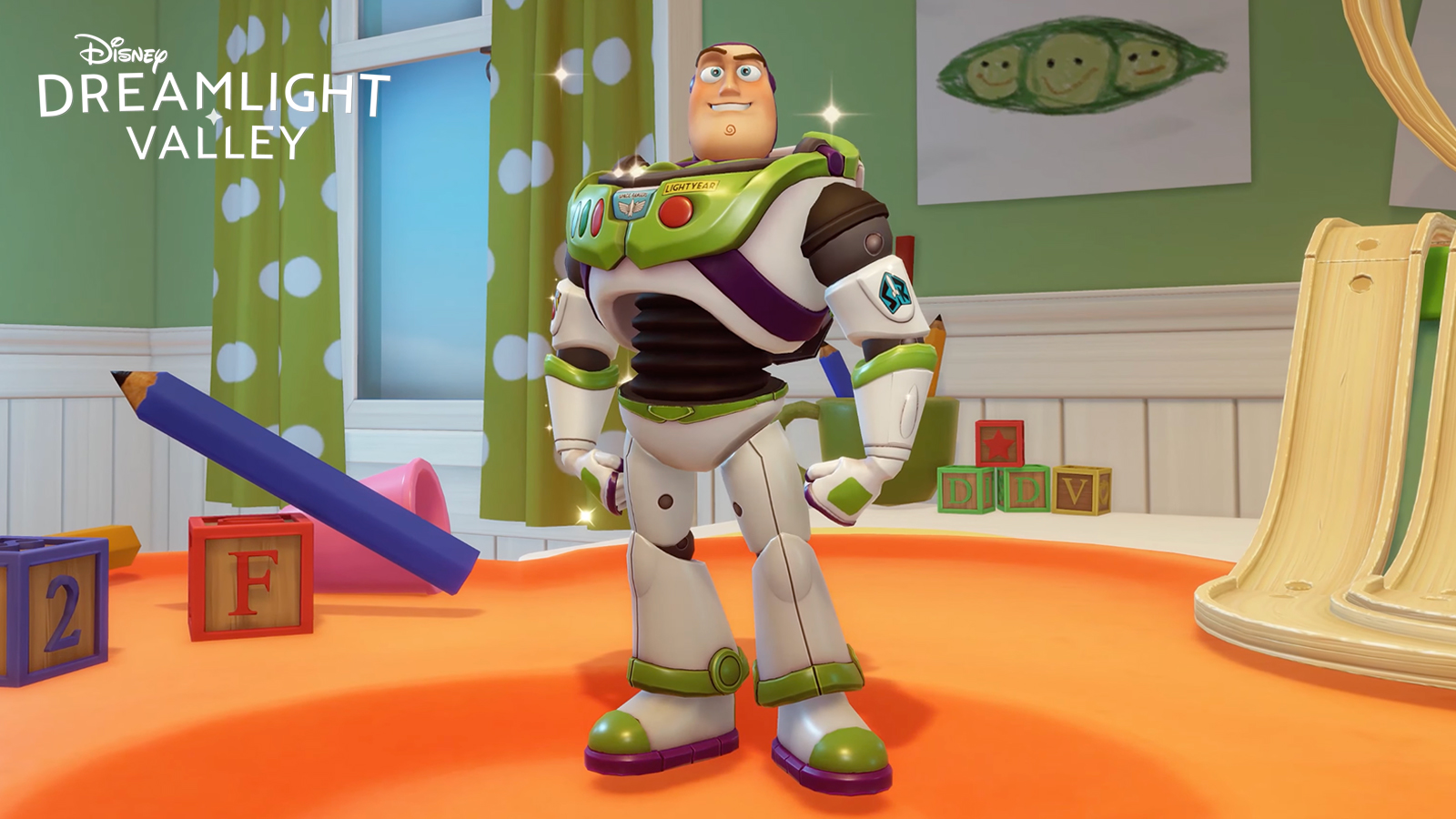 Buzz Lightyear היא אחת הדמויות בעמק דיסני Dreamlight