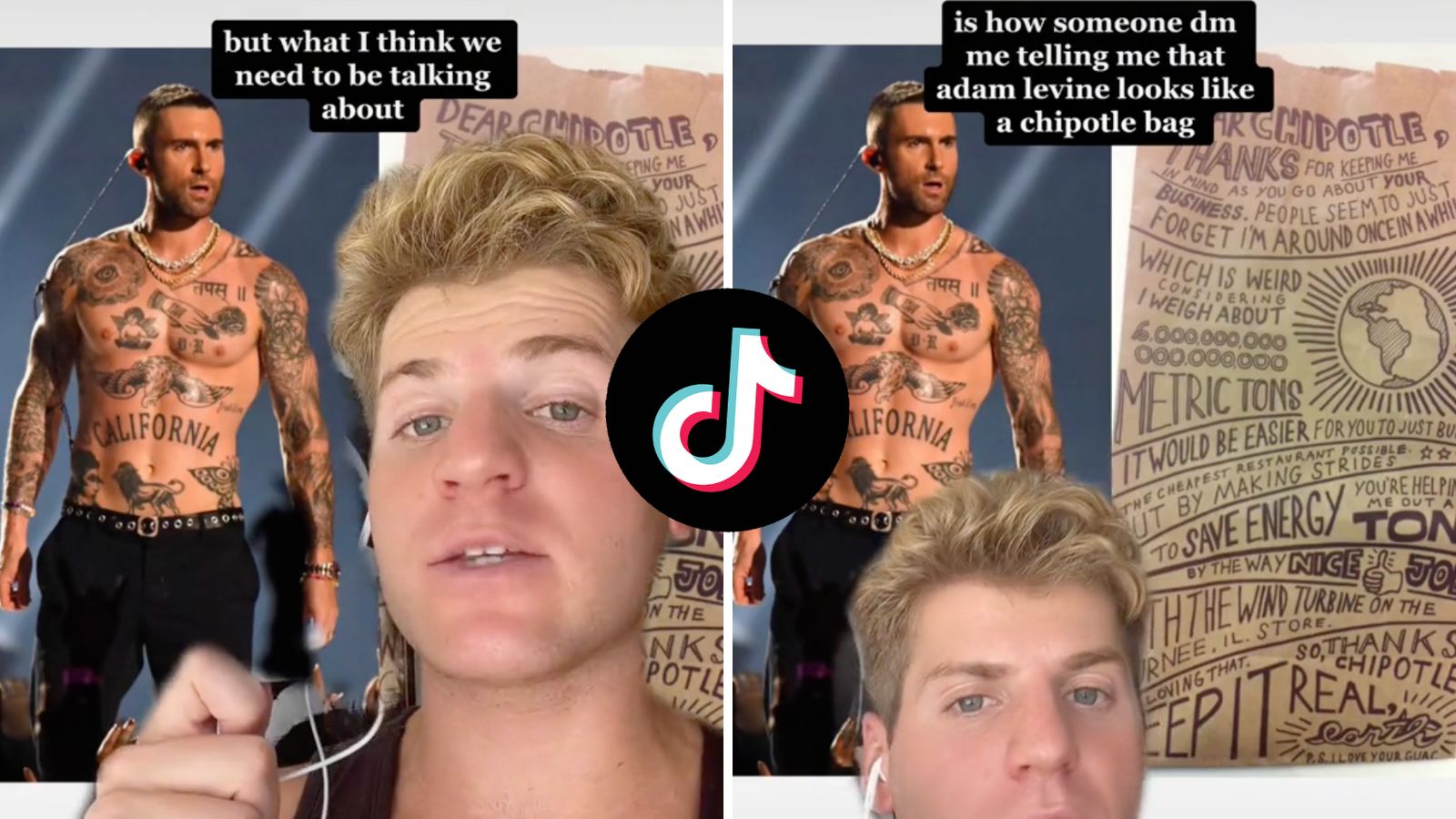 Viral TikTok compares Adam Levine to Chipotle bag: “They could be twins” -  Dexerto