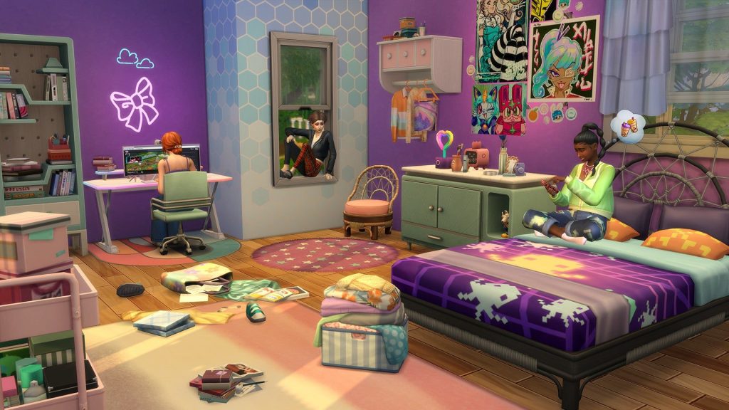 föremål i ett rum i Sims 4
