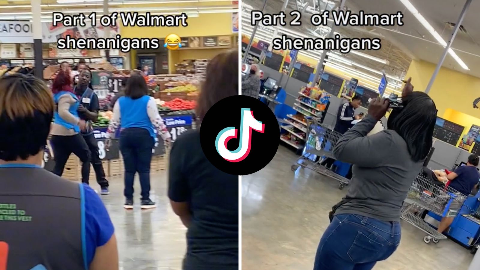 Walmart workers fight over manager who slept with both of them in viral ...