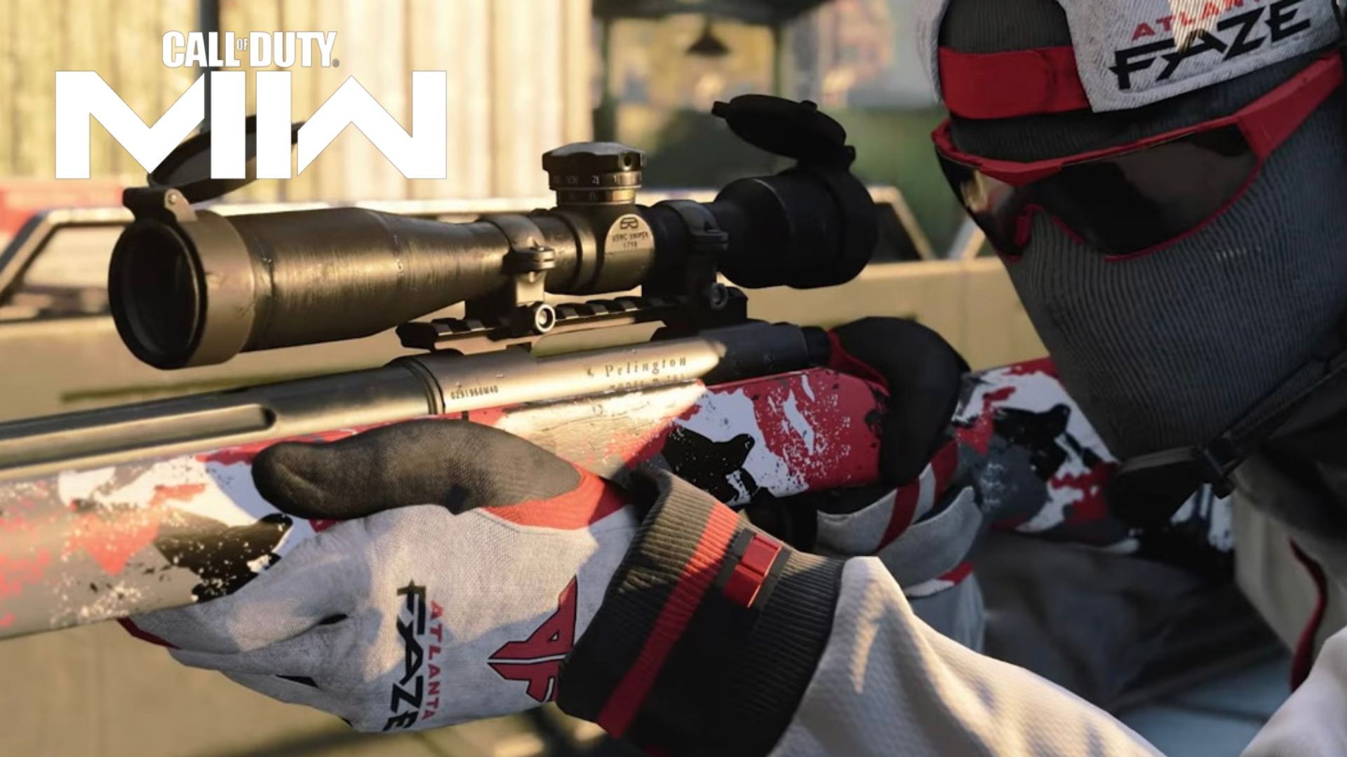 Personaje de Call of Duty en Atlanta Faze Skin con francotirador