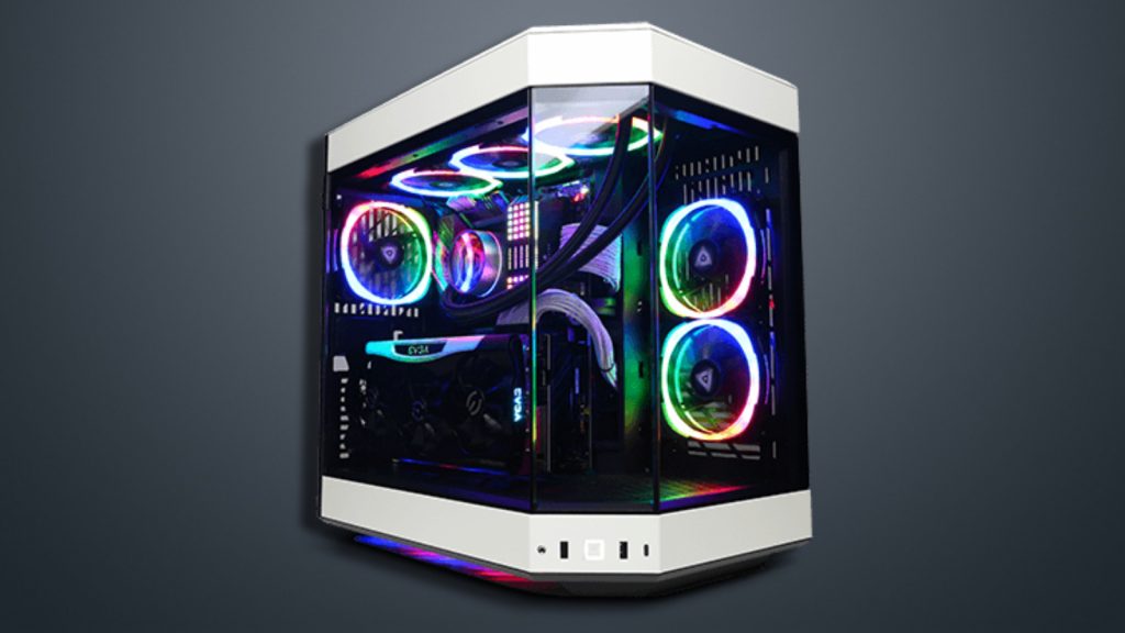 Cyberpower Extreme Gamer VR Gaming PC на тъмен фон