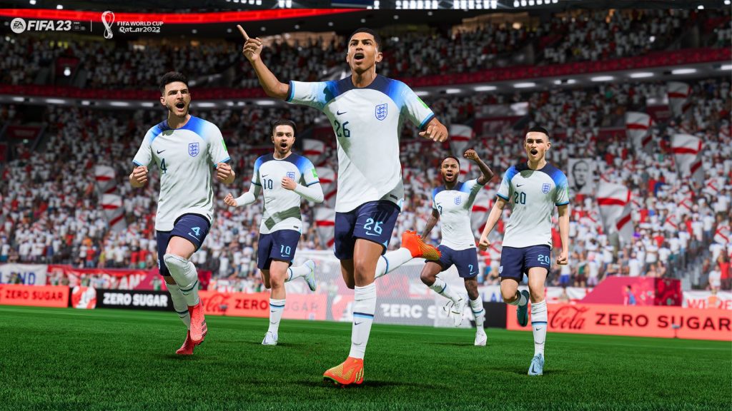 England players in FIFA 23 World Cup mode