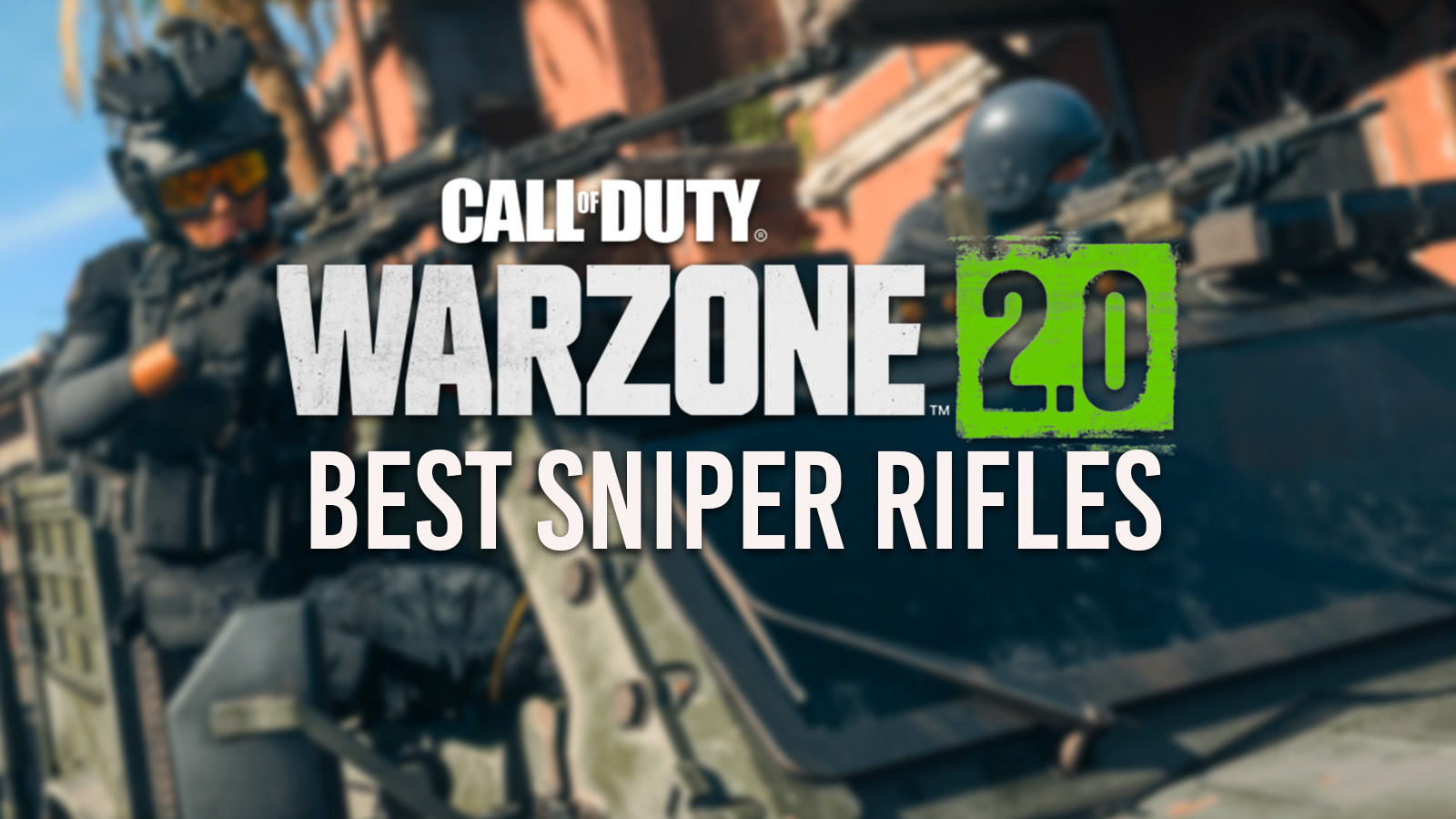 Logotipo de Warzone 2.0 en WZ Sniper