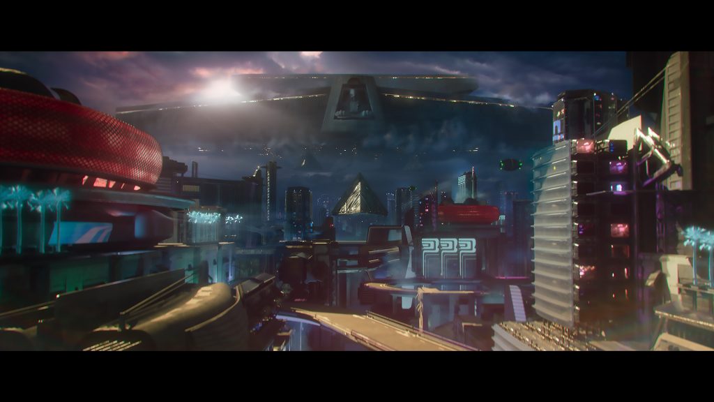 Destiny 2 Lightfall Screenshot che mostra Neomuna