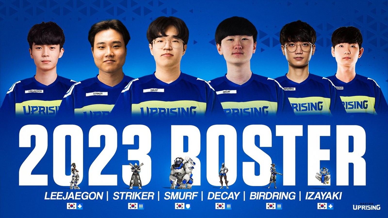 Boston Uprising Away Ashe player icons in Overwatch