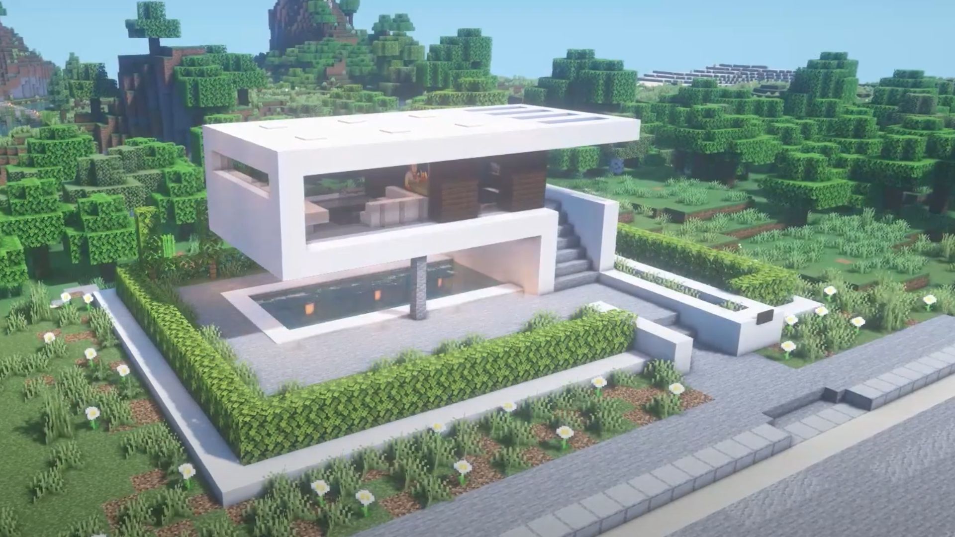 Basit Modern Minecraft House
