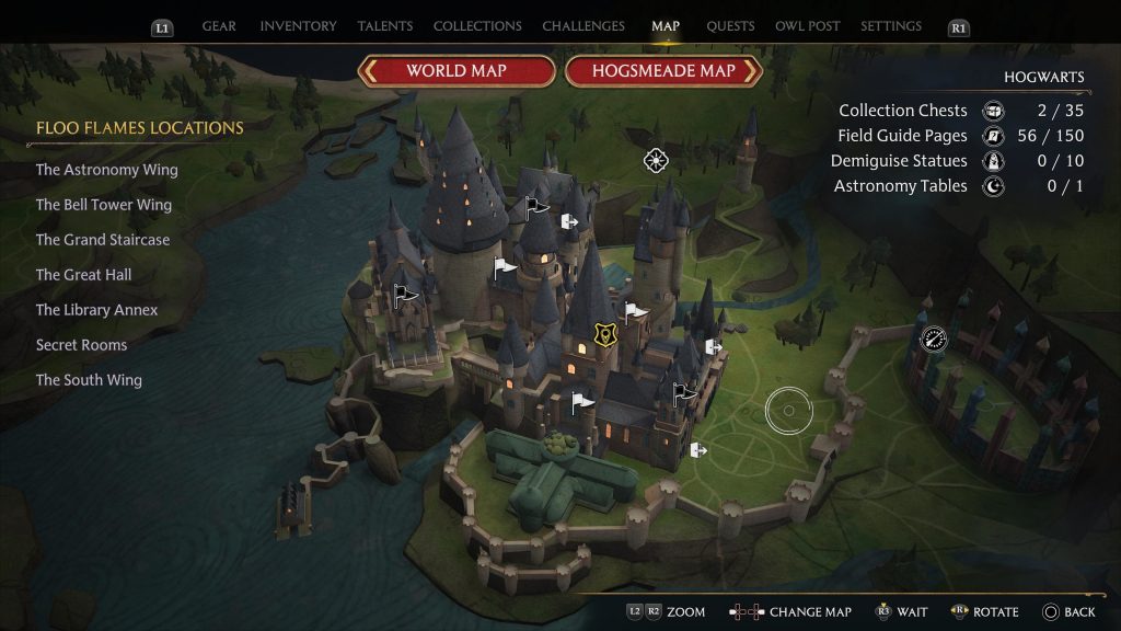 Roxfortok Legacy Castle Map tele